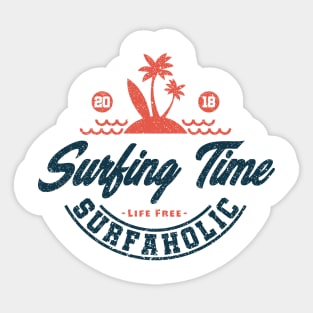 Surfing time Sticker